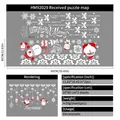 Christmas Santa Claus and snowman static window stickers set for festive holiday decor - Style HM92029 (30*90cm*2)