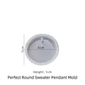 7cm ronde siliconen mal voor trui-hangers met een binnendiameter van 6cm - Rond