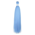 Extension de cheveux Easy Braid bleu vif 26 pouces en fibres synthétiques texturées - Bleu Clair (FR L.Blue#)