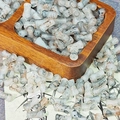 Bamboo-shaped light gray glass beads with natural ink texture for DIY bracelets - Antique Style/Grey White Brown Spotted