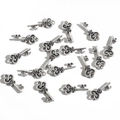 Pendentifs clés rétro en argent métal pour la création de colliers et bijoux DIY - 9X21mm (Clé Rétro)