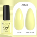 LILY'CUTE yellow gel polish X078 with matte and glossy finishes in a 7ml UV/LED bottle - Yellow (78)