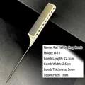 H-11 Professional beige styling comb with 22.3cm length and fine metal tail tip - H-11 (Metal Tail Styling Comb)