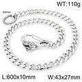 600mm vintage skull bat buckle men's stainless steel pant chain with 110g weight - Bat Skull Style 60cm (KK139-Z)