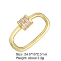 Goldener ovaler Schraubverschluss mit rechteckigen Steinen für die Schmuckherstellung - Stil 93 (Gold mit Baguette-Zirkonia)