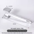 Aluminum alloy double-sided meat tenderizer hammer with 19cm length and 100g weight - Small Square Head