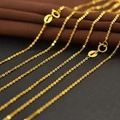 Collana a catena O regolabile in acciaio al titanio dorato con chiusura a molla - Oro