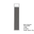 Mine nere da 2,8mm per matita da carpentiere, 6 pezzi per scatola per legno e metallo - Mine Nere (6 Pz/Scatola)