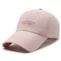 Roze sneldrogende baseballpet met geborduurde letters en getextureerde stof voor heren - Eén Maat(Verstelbaar) / Roze