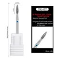 Diamond nail drill bit PG-07 with 2.4mm diameter head and white plastic base - PG-07 Medium-Pocket Opener