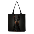 Black Doberman with Chain (hm5165)