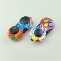 Detail of joystick and colorful buttons on splash-patterned stress relief controller - Colorful Paint Splash with OPP Bag and String