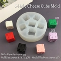 Molde de silicona detallado para 6 bloques de queso con dimensiones y capacidad de agua de 33g - Molde de Cubitos de Queso de 6 Cavidades