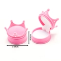 Pink crown velvet jewelry box dimensions 58mm x 46mm for rings and earrings - 9# Rose Red Crown