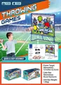 Vue détaillée du jeu de lancer de football américain avec dimensions et accessoires - Ensemble de Support de Jeu de Football Américain 125*127