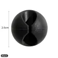 Black round silicone cable clips organizer 2.6cm desktop wire management holder - Black