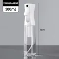 300ml transparent fine mist continuous high-pressure spray bottle for disinfection and styling - 300ml (Transparent)