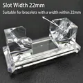 Transparent acrylic bracelet display stand with 22mm slot for jewelry showcase - No. 4 Widen and Thickened Bracelet Stand
