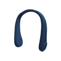 Draagbare bladloze nekventilator in donkerblauw met ergonomisch USB-ontwerp - Blauw