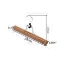 Naturholz-Rockbügel mit Metallhaken und präzisen Maßen von 28 cm Breite - 28cm Naturholzfarbe Rockbügel Standard / Naturholzfarbe