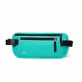 Waterproof lake green RFID blocking travel waist pack with adjustable buckle strap - Bean Green