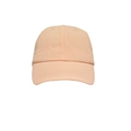 Detail of breathable quick-dry baseball cap in soft light orange with six-panel design - One Size(Adjustable) / Light Orange