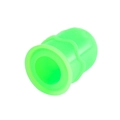 Flexible bright green silicone massage cup with wavy rim for pediatric therapy cupping - Cupping Tool / Green