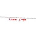 Polished silver stainless steel oval chain variant with 1.7mm width and 0.4mm wire diameter - Steel Color Oval P-Angle Chain (0.4mmx1.7mm)