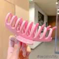Pinza para el pelo rosa mate tamaño grande aprox 11cm para peinados pelo grueso - Rosa
