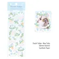 Light blue Dutch Tulips laser sticker and decorated pet photo set in synthetic paper - Dutch Tulip - Blue Tulip