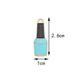 Colgante frasco de esmalte de uñas azul claro con acabado dorado, tamaño 2.6x1cm - Esmalte de Uñas Azul