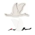 Flying crane silicone mold for DIY resin pendants and scented wax cake decorations - B97 Flying Pose / Gray
