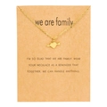 Golden chain necklace with heart and arrow pendant displayed on a sentiment card - Heart Arrow Gold Card (YH6164) / Gold