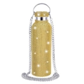 350ml (12oz) con Cadena de Aluminio / Dorado Brillante + Cadena de Oro