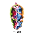 Waterproof colorful floral and female portrait tattoo sticker design TH-288 - Th-288 / 210*148mm
