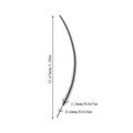 Curved 316L stainless steel piercing guide needle with 1.2mm connector for body jewelry - Curved-Push-pin Style 1.2mm Thickness