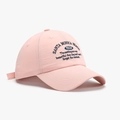 Cappellino da baseball rosa traspirante ad asciugatura rapida con ricamo blu - Rosa