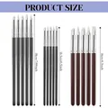 Clay sculpting tool set featuring brushes in various lengths for ceramic DIY art - Cross-border Best-selling 15-piece Silicone Pen Set [c]