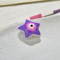 Perline a stella in resina viola con malocchio per creazione di gioielli fai da te - Viola