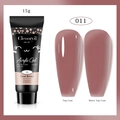 15g Clear Brown acrylic nail extension gel in tube with matte and glossy finish - 15ml 11 Clear Brown