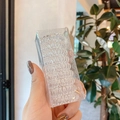 Nahaufnahme von klaren Telefonkabel-Haargummis in einer transparenten Box - 19# Mittelgroß Transparent