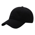 Gorra de béisbol negra de 65cm en algodón con diseño clásico de seis paneles y visera curva - Circunferencia de la cabeza 59-65CM / Negro
