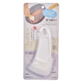White kitchen silicone scraper No.1124 with ergonomic handle and soft flexible blade - White Soft Rubber Long Style