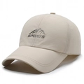 Beige sneldrogende baseballcap met 3D-berglidmaatschap voor buitensporten - Verstelbaar / Beige