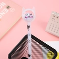 Penna gel a forma di gatto bianco con paillettes colorate e finiture carine da ufficio - Gatto Bianco