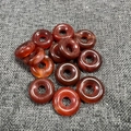 Natural reddish-brown carnelian stone abacus beads for DIY jewelry making and crafts - Red Agate 1PC