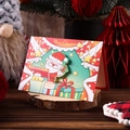 3D pop-up Christmas card featuring Santa Claus with festive 3D layered paper cutting - Santa Claus