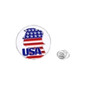 Donald Trump USA vlag silhouet metalen reversspeld badge met vlindersluiting achter - USA Figuur Stijl (C2801-3)