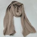 Weicher und warmer kamelfarbener Strickschal aus Kaschmirimitat für Herbst und Winter - Khaki