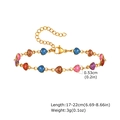 Detailed view of colorful glitter heart charms with 17-22cm length and 3g weight specs - Multicolor Glitter Heart